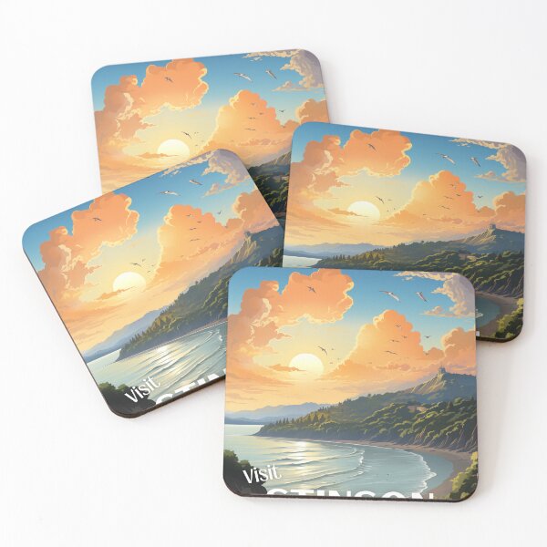 Item preview, Stinson Beach Travel Poster designed and sold by Keeton Martin.