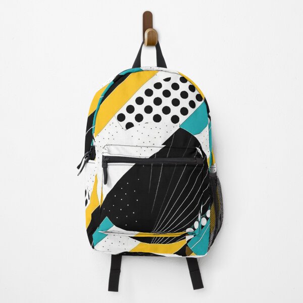 Item preview, Radiant Abstract: Dynamic Black, White, Yellow, and Teal Design designed and sold by PaintbrushPlace.