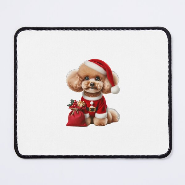 Item preview, poodle santa claus designed and sold by pocopocodog123.