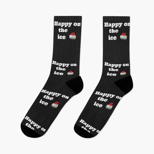 Item preview, Happy on the Ice Curling Rock designed and sold by VJKTees.