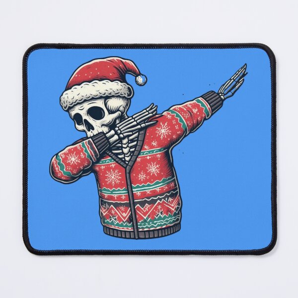 Item preview, Dabbing Skeleton with Santa Hat designed and sold by HeadTurningArt.