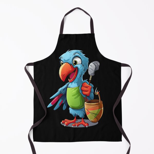 Item preview, Lively golf fun: The colorful parrot on the green designed and sold by WallGemsArt.