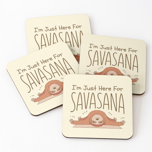 Item preview, Yoga Sloth Just Here For Savasana designed and sold by XCIV.