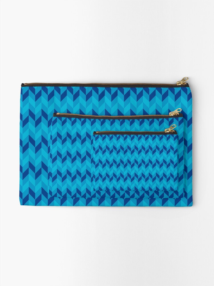 Thumbnail 2 of 4, Zipper Pouch, Geometric forms designed and sold by ColorfulPatt-n.
