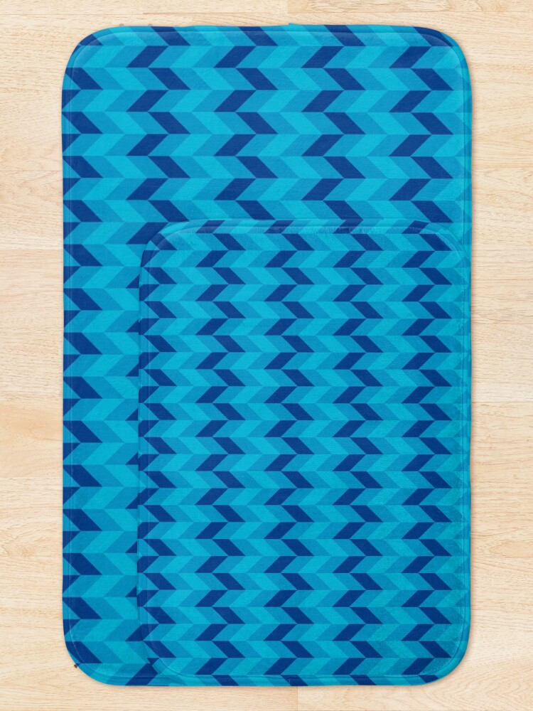 Thumbnail 5 of 6, Bath Mat, Geometric forms designed and sold by ColorfulPatt-n.