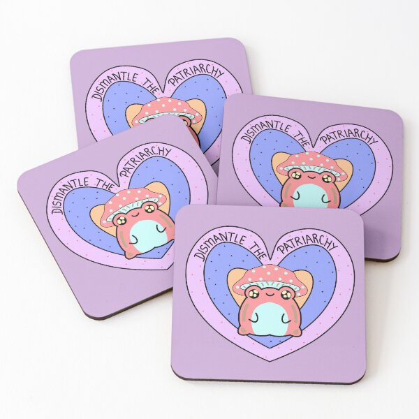 Item preview, Dismantle the patriarchy frog designed and sold by Quacktails.