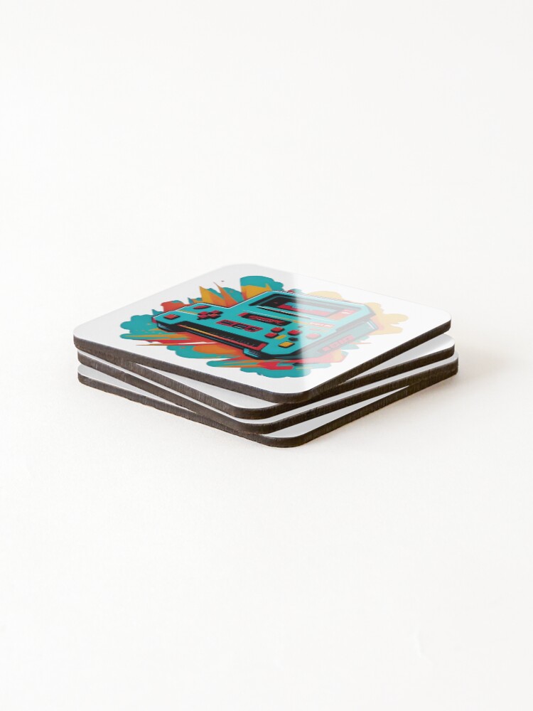 Thumbnail 4 of 5, Coasters (Set of 4), Gaming Console Box Sticker designed and sold by GETQUALITY.