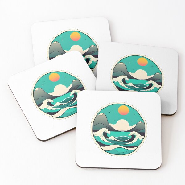 Item preview, Ocean Waves Sticker designed and sold by Design Drift.