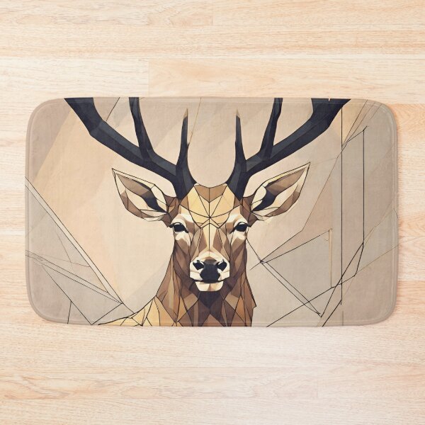 Item preview, The Geometric Stag: A Modern Interpretation of Nature and Art designed and sold by Alihassan-Art.
