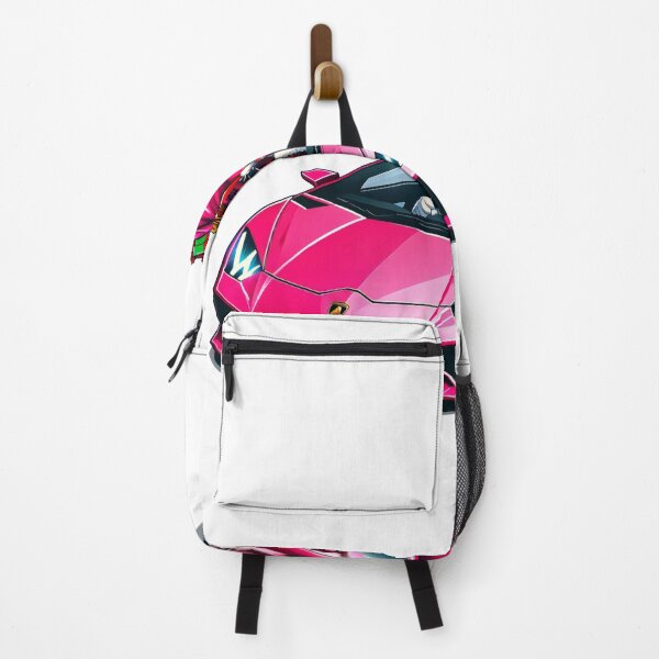 Item preview, Santa's Chic Escape: Sleek Pink Lamborghini with Holiday Gifts Galore designed and sold by AIARTIST1.