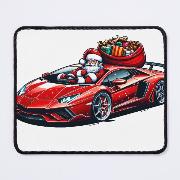 Item preview, Santa's Speedy Sleigh: Red Lamborghini Loaded with Christmas Joy designed and sold by AIARTIST1.