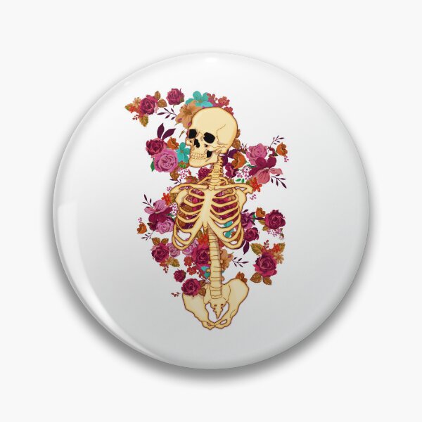 Item preview, skeleton with flowers designed and sold by Lazut.