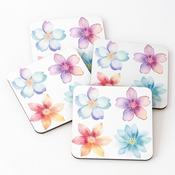 Item preview, Four beautiful watercolor flowers designed and sold by The-Art-of-D.