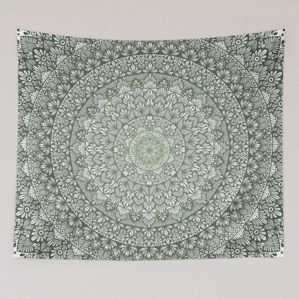 Item preview, Green Mandala Zentangle Boho Design designed and sold by mandalasbymisa.
