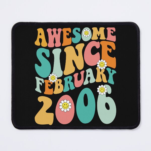 Item preview, Awesome Since February 2006 | Made In 2006 | Retro Groovy Birthday designed and sold by Christina-grich.