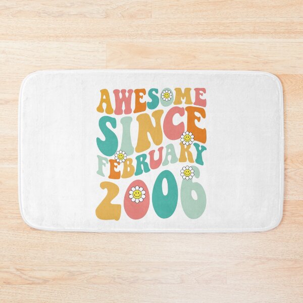 Item preview, Awesome Since February 2006 | Made In 2006 | Retro Groovy Birthday designed and sold by Christina-grich.