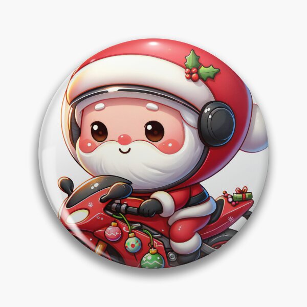 Item preview, Santa's Speedy Sleigh: Adorable Motorbike Adventure designed and sold by AIARTIST1.