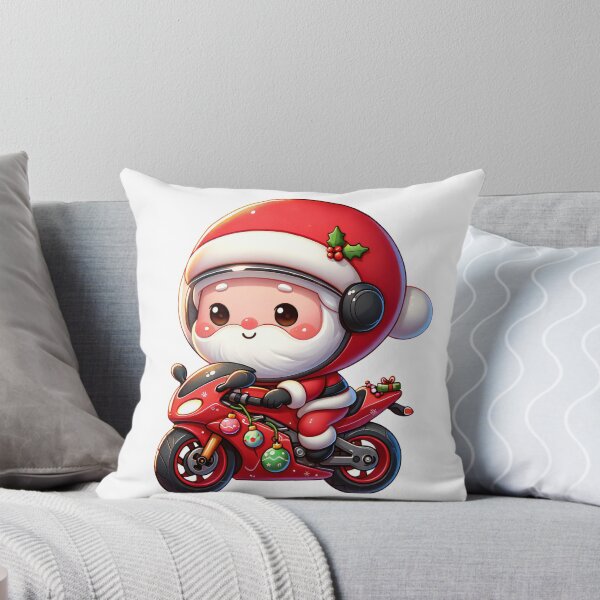 Item preview, Santa's Speedy Sleigh: Adorable Motorbike Adventure designed and sold by AIARTIST1.