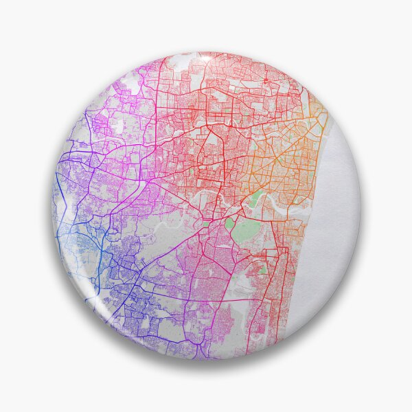 Item preview, Chennai City Map of Tamil Nadu, India - Colorful designed and sold by deMAP.