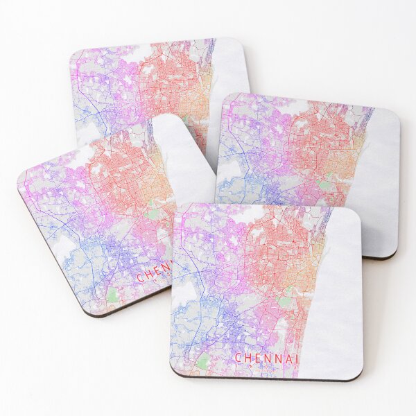 Item preview, Chennai City Map of Tamil Nadu, India - Colorful designed and sold by deMAP.