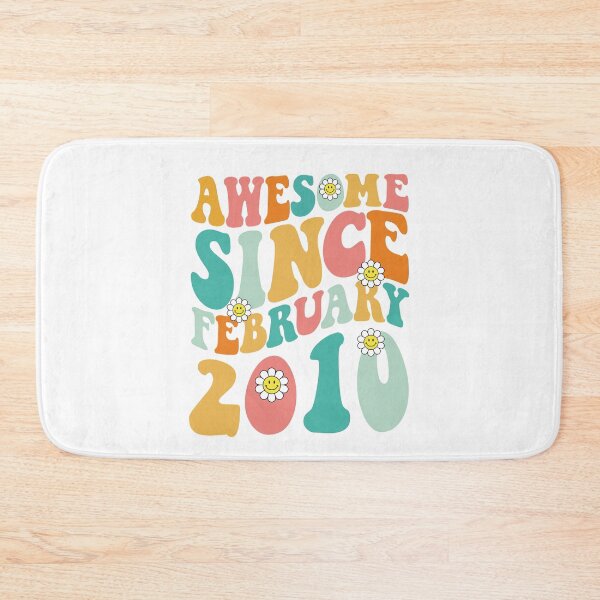 Item preview, Awesome Since February 2010 | Made In 2010 | Retro Groovy Birthday designed and sold by Christina-grich.