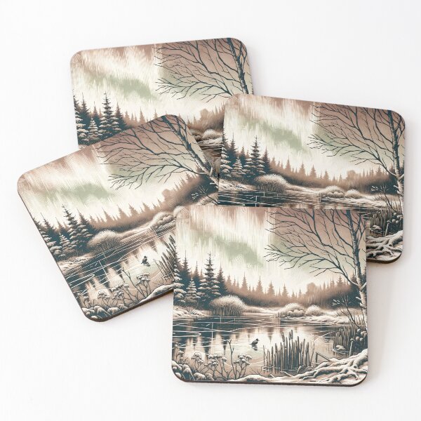 Item preview, Whispering Pines on Frosted Dawn designed and sold by PictorialWhimsy.