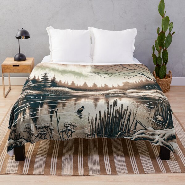 Item preview, Whispering Pines on Frosted Dawn designed and sold by PictorialWhimsy.