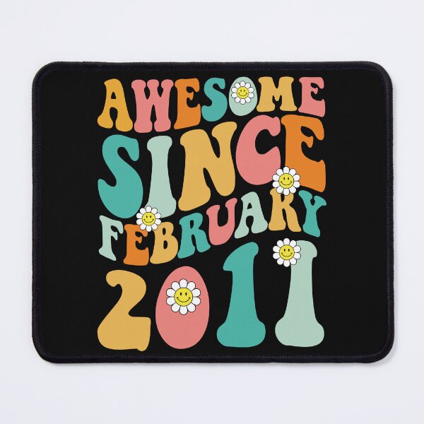 Item preview, Awesome Since February 2011 | Made In 2011 | Retro Groovy Birthday designed and sold by Christina-grich.
