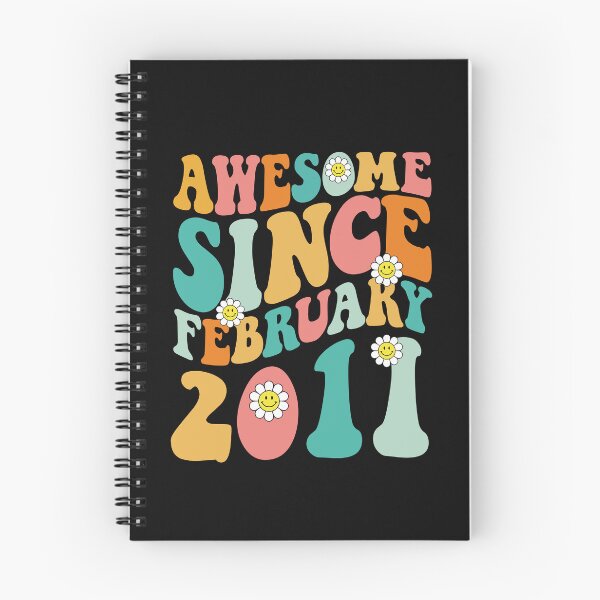 Item preview, Awesome Since February 2011 | Made In 2011 | Retro Groovy Birthday designed and sold by Christina-grich.