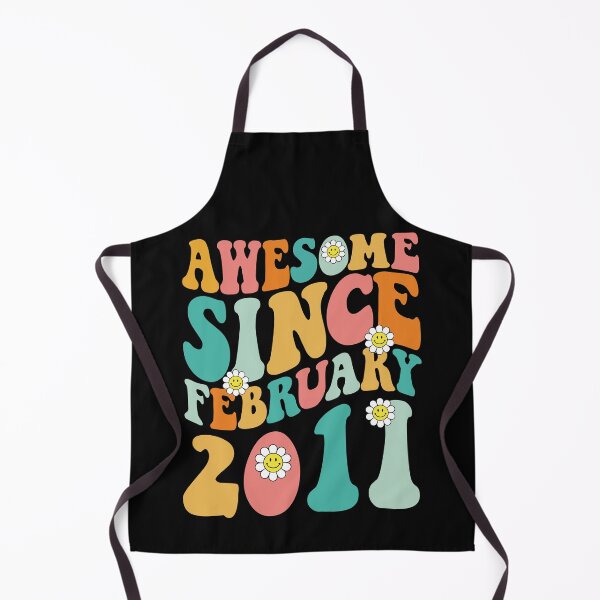 Item preview, Awesome Since February 2011 | Made In 2011 | Retro Groovy Birthday designed and sold by Christina-grich.