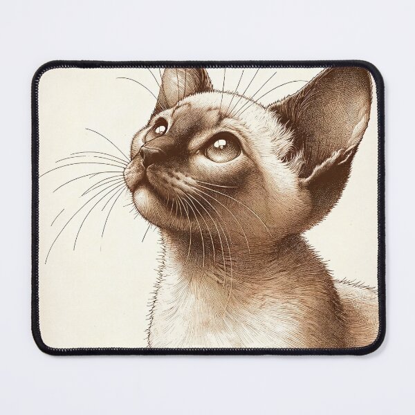 Item preview, Golden Whiskers of Inquisitive Kitten designed and sold by PictorialWhimsy.