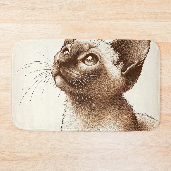 Item preview, Golden Whiskers of Inquisitive Kitten designed and sold by PictorialWhimsy.