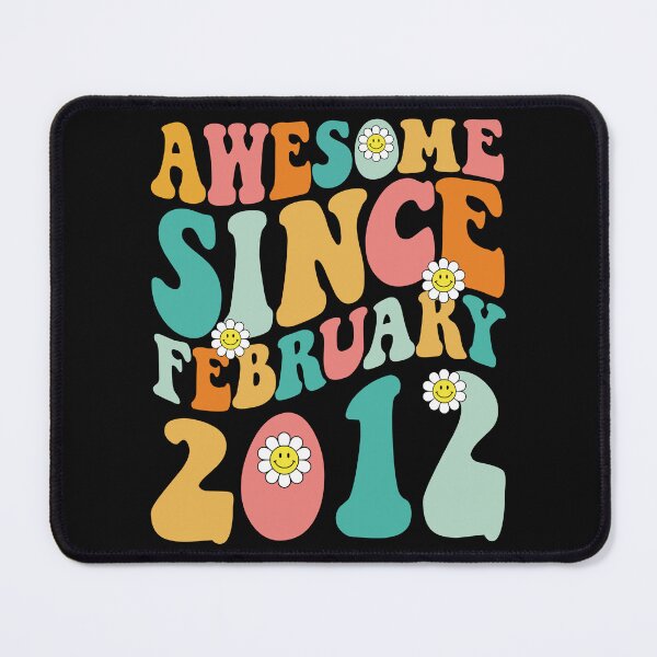 Item preview, Awesome Since February 2012 | Made In 2012 | Retro Groovy Birthday designed and sold by Christina-grich.