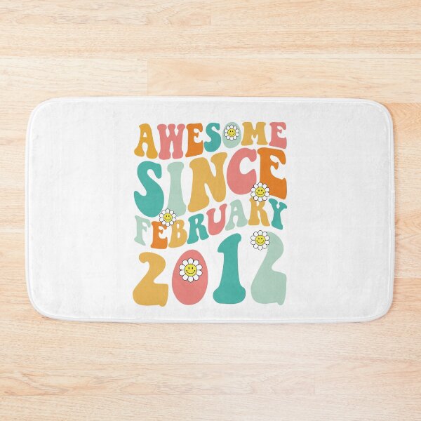 Item preview, Awesome Since February 2012 | Made In 2012 | Retro Groovy Birthday designed and sold by Christina-grich.