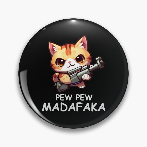 Item preview, Pew Pew Madafaka! Cute Cat with Gun designed and sold by Cr320.
