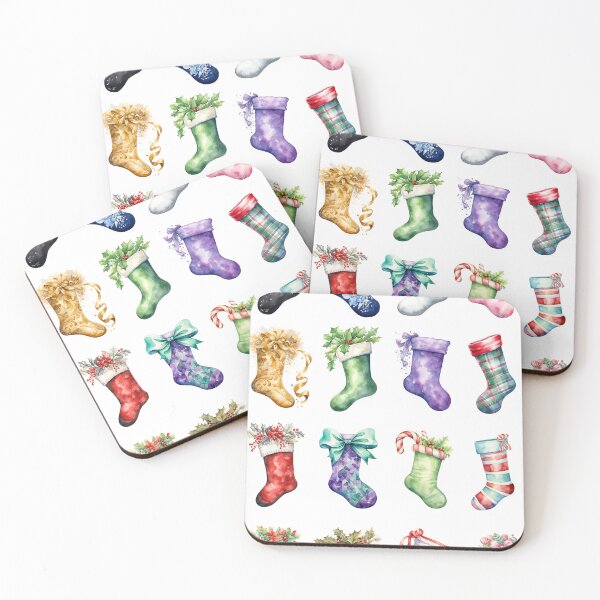 Item preview, Christmas Hanging Stocks designed and sold by SAKADesignArt.