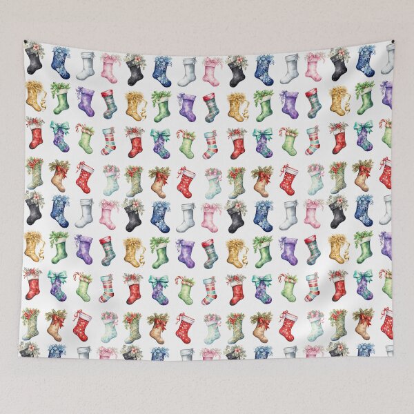 Item preview, Christmas Hanging Stocks designed and sold by SAKADesignArt.