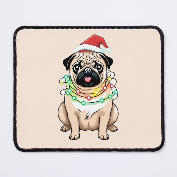 Item preview, Pug With Christmas Lights designed and sold by Itsheartshop.