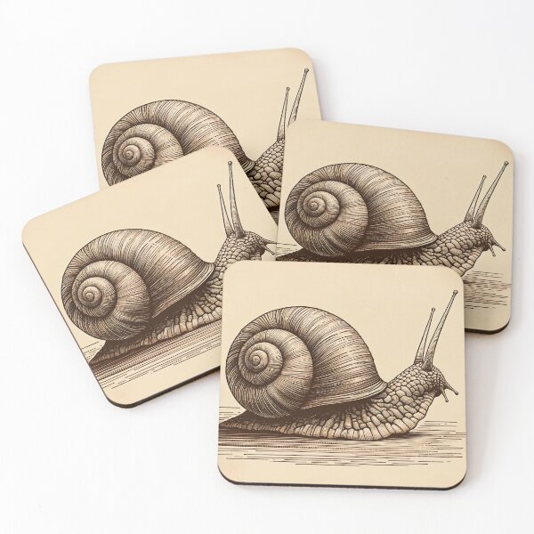 Item preview, Timeless Sepia Snail Sojourn designed and sold by PictorialWhimsy.