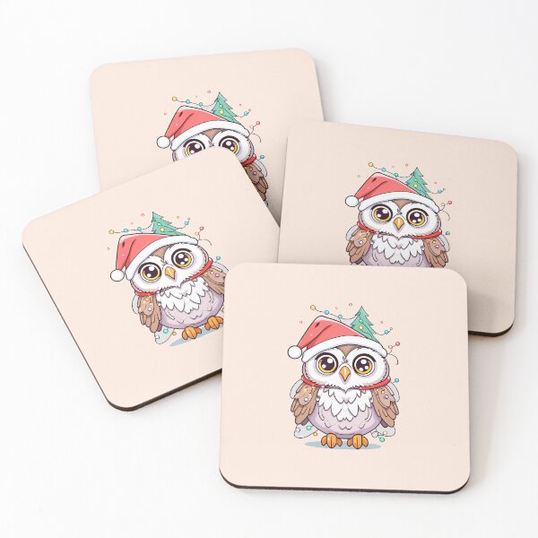 Item preview, Cute Santa Owl With Christmas Lights designed and sold by Itsheartshop.