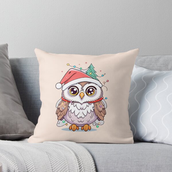 Item preview, Cute Santa Owl With Christmas Lights designed and sold by Itsheartshop.