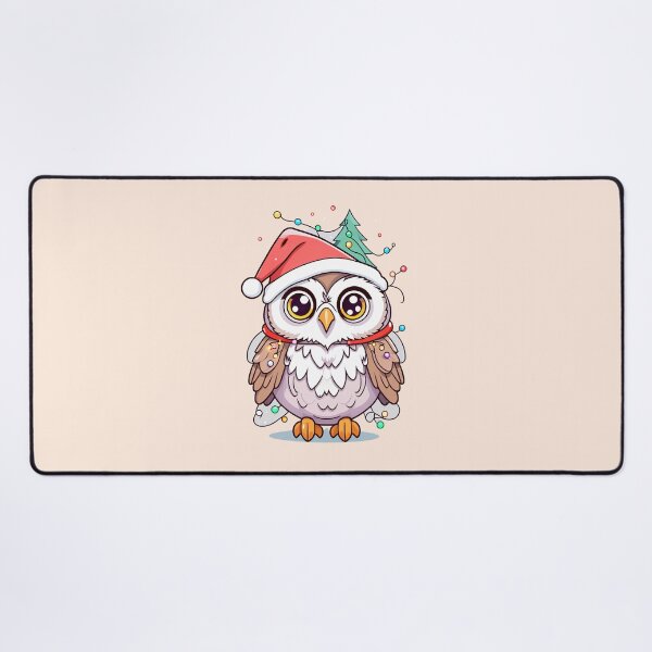 Item preview, Cute Santa Owl With Christmas Lights designed and sold by Itsheartshop.