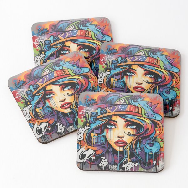 Item preview, "Street Art Serenade: Graffiti Glam Stickers" designed and sold by VinciArt24.