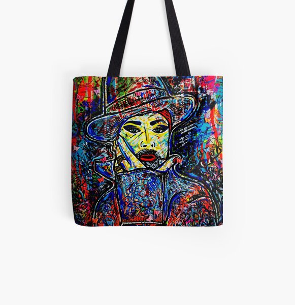 Boy George Merchandise Collection original painting by Dusty O All Over Print Tote Bag