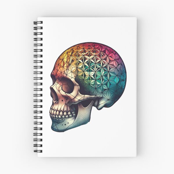 Item preview, Calavera Geométrica - Degradado Arco Iris designed and sold by nautilusart.