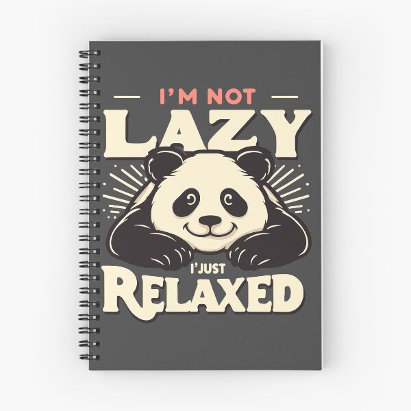 Item preview, Vintage Funny Cute Panda I'm Not Lazy Just Relaxed Men Women designed and sold by 8fifty8.