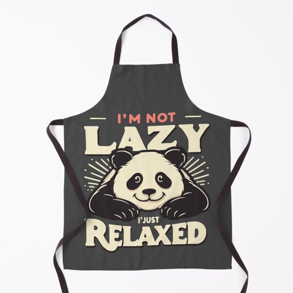 Item preview, Vintage Funny Cute Panda I'm Not Lazy Just Relaxed Men Women designed and sold by 8fifty8.