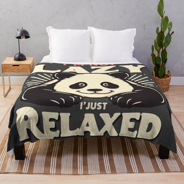 Item preview, Vintage Funny Cute Panda I'm Not Lazy Just Relaxed Men Women designed and sold by 8fifty8.
