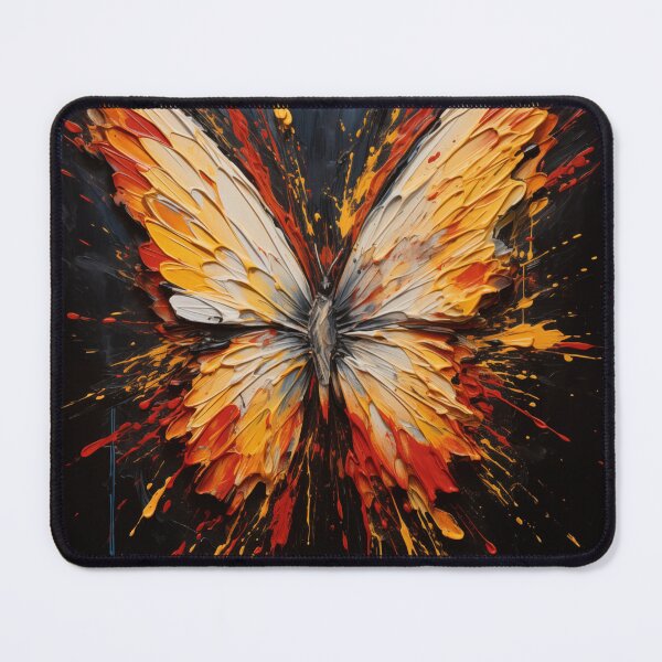 Item preview, Expressive Butterfly Art 2 (blue, red and black color) designed and sold by Earth Celebration Designs.