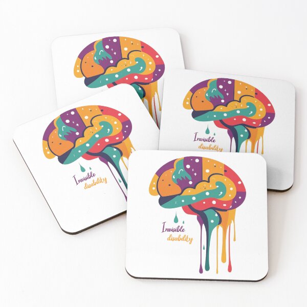 Item preview, Unique brain Invisible Disability designed and sold by LuckyFamily.